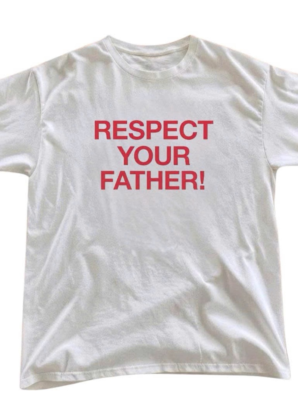 Respect Your Father Graphic Tee White
